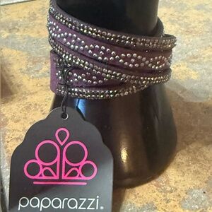 🌸 4 for $10 NWT Paparazzi “Attitude Is Everything” Purple Wrap Bracelet